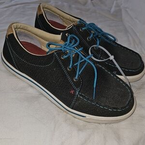 Women's Twisted X Charcoal and Turquoise Shoes